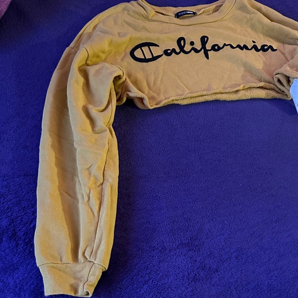 Fashion Nova Yellow Crop Sweater - Picture 4 of 7